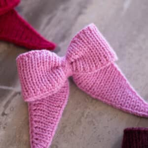 Bow Knitting Pattern