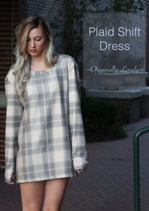 Plaid Shift Dress