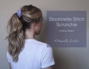 Scrunchie Knitting Pattern