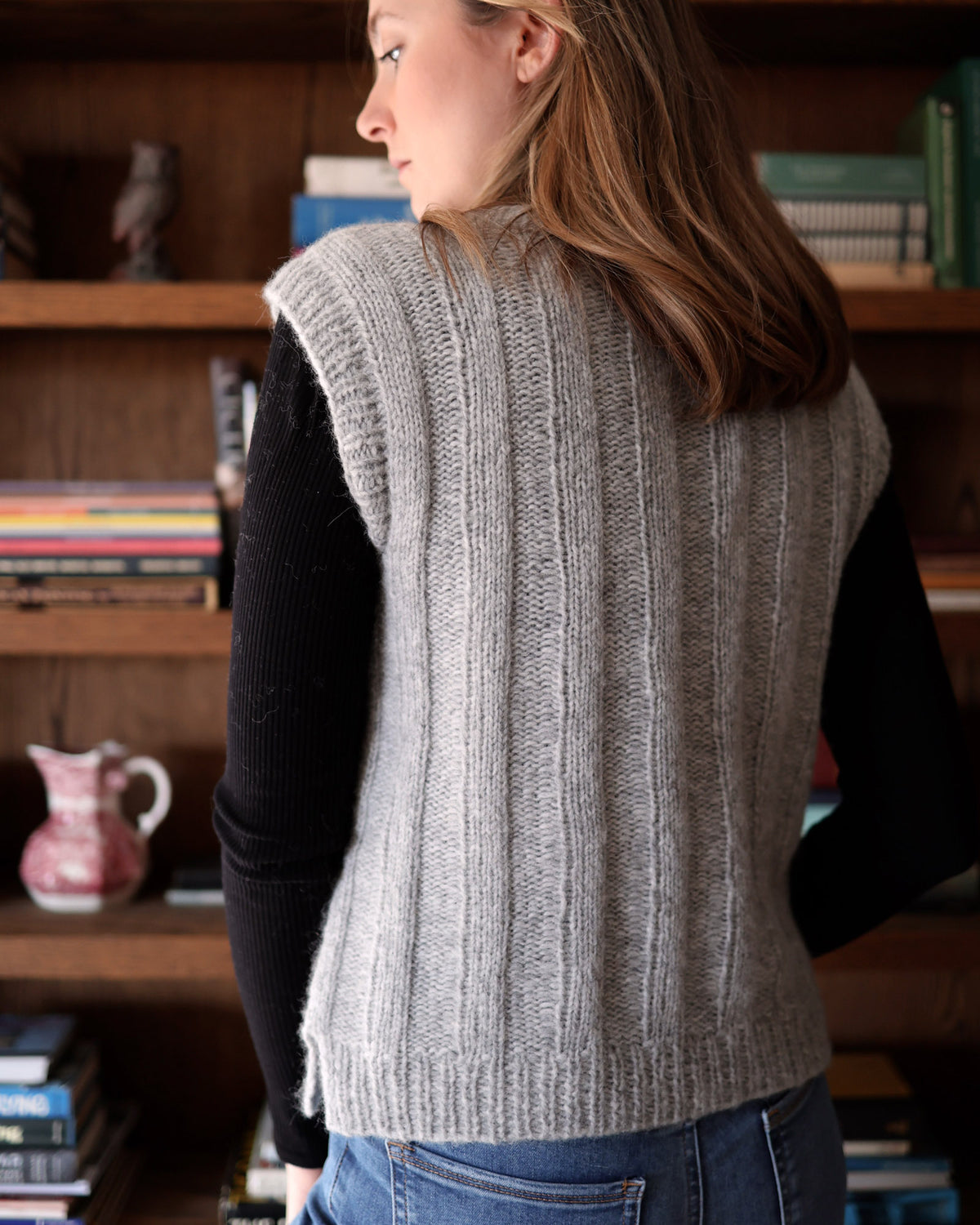 Wide Ribbed Vest Knitting Pattern – Originally Lovely