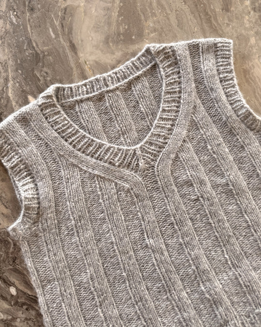 Wide Ribbed Vest Knitting Pattern – Originally Lovely