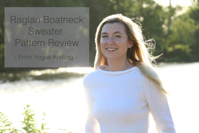 Pattern Review: Raglan Boatneck Sweater