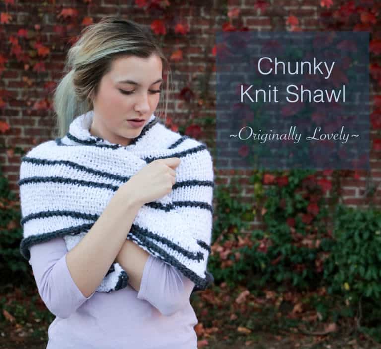 Chunky Knit Shawl