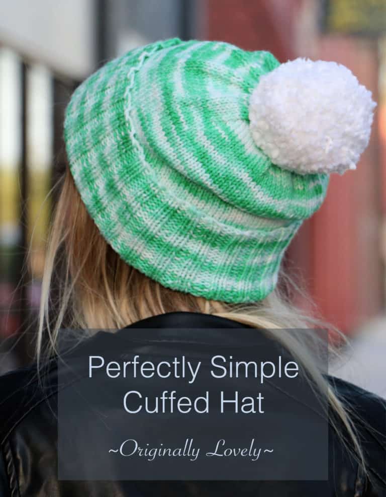 Perfectly Simple Cuffed Hat Knitting Pattern