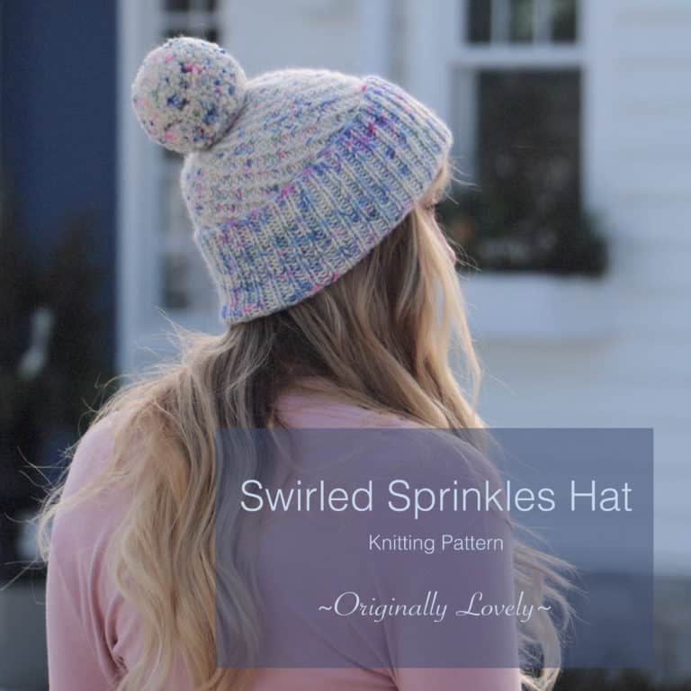 Swirled Sprinkles Hat Knitting Pattern