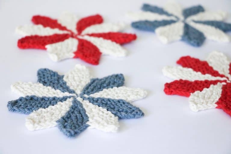 Pinwheel Coasters Knitting Pattern