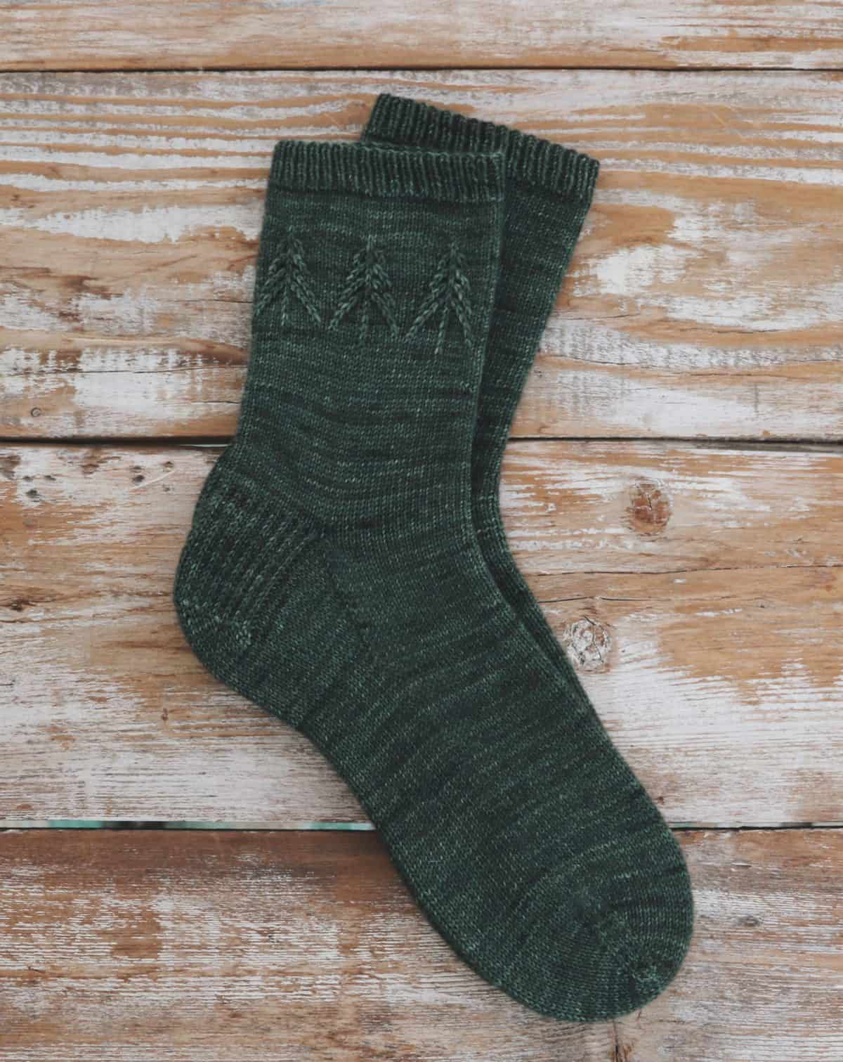 Spruce Socks Knitting Pattern Main Image
