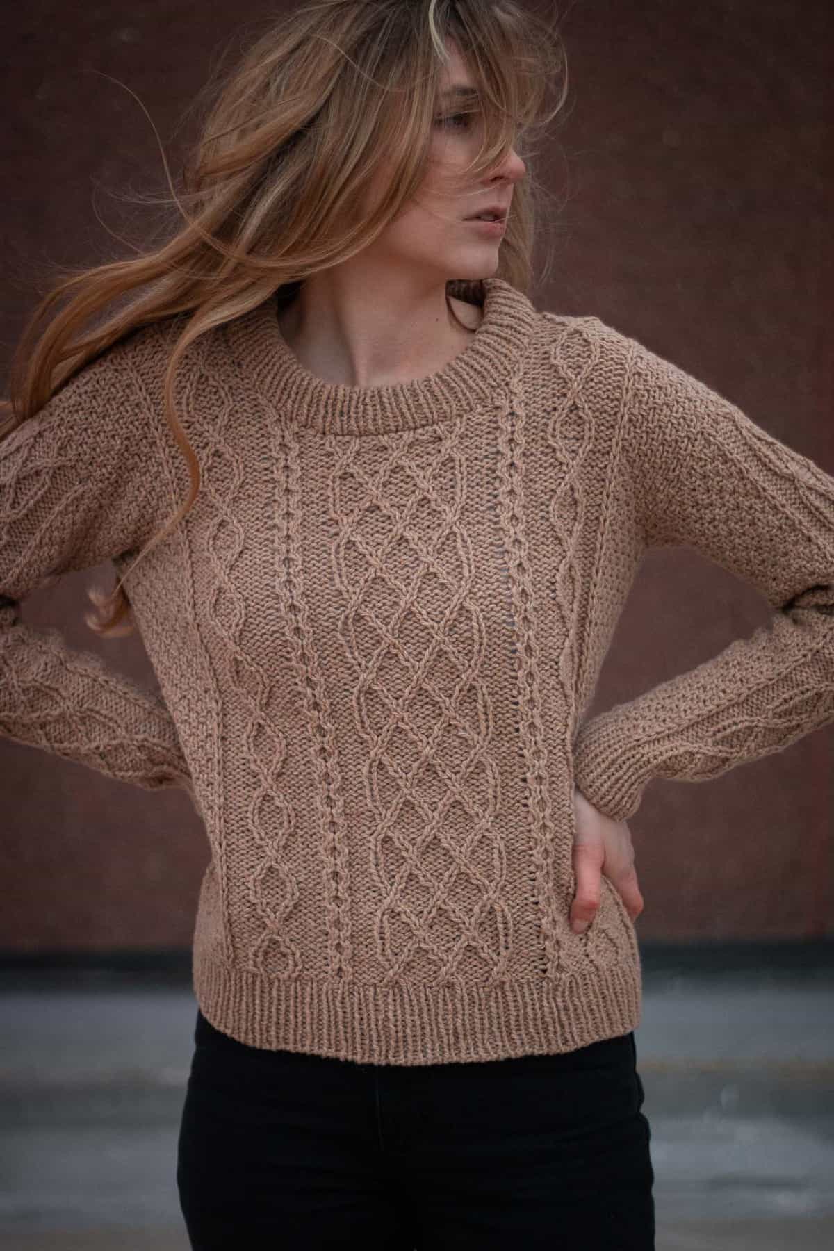 Quinn Pullover Knitting Pattern - Originally Lovely