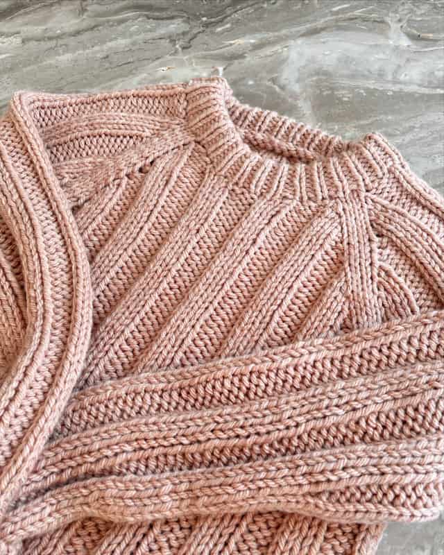 Sunday Morning Rib Stitch Sweater Knitting Pattern - Originally Lovely