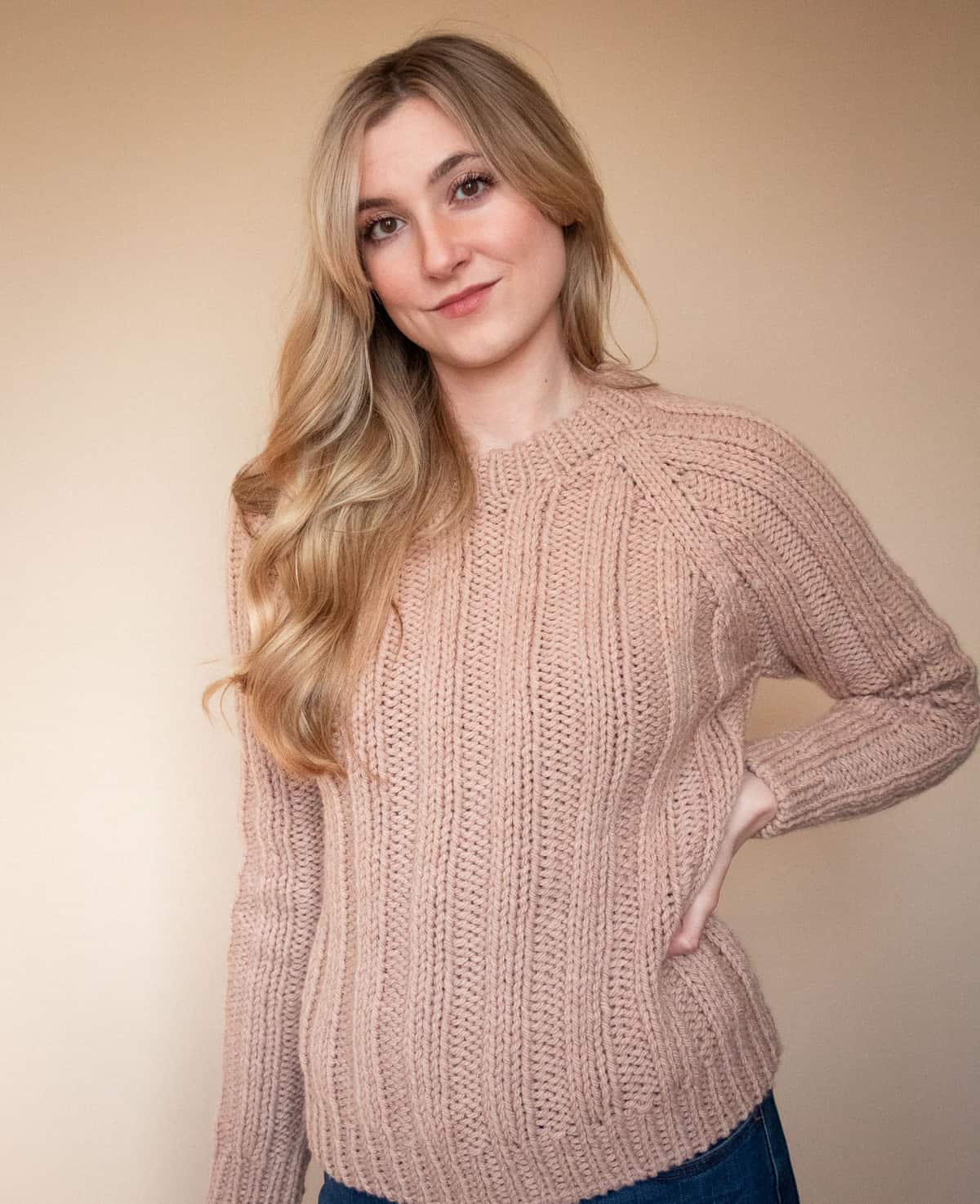 Sunday Morning Rib Stitch Sweater Knitting Pattern - Originally Lovely